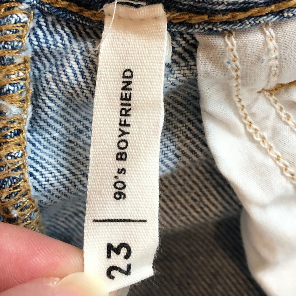 PacSun Women's Light Indigo Ripped '90s Boyfriend High Rise Jeans Size 23 - Picture 5 of 12